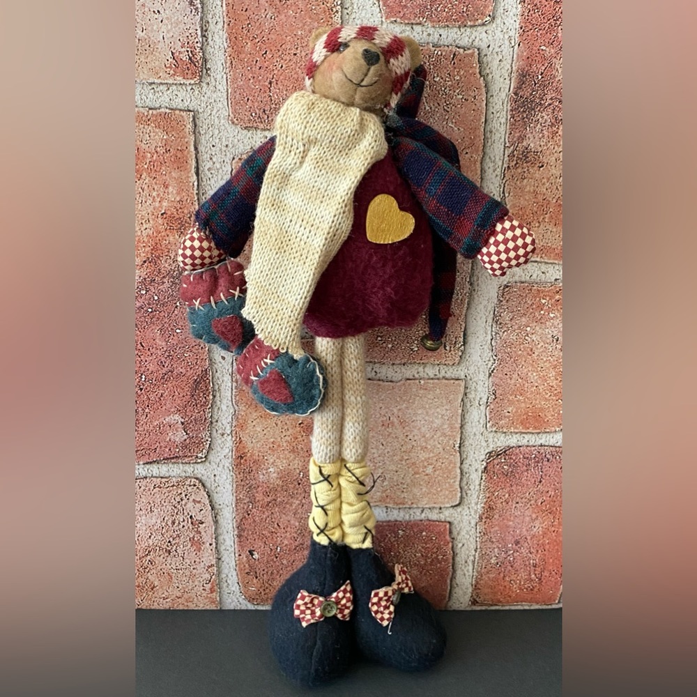 Vintage Melissa Ann Bear Christmas Figurine 1998